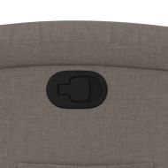 Изправящ реклайнер стол, таупе, текстил