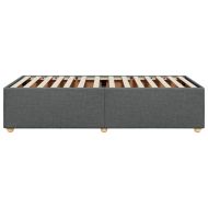 Рамка за легло без матрак, тъмносива, 90x200 см, плат