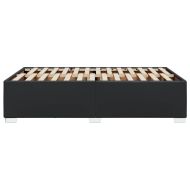 Рамка за легло без матрак, черна 120x190 см изкуствена кожа