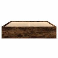 Рамка за легло без матрак опушен дъб 160x200 см инженерно дърво