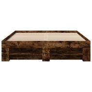 Рамка за легло без матрак опушен дъб 120x200 см инженерно дърво