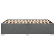 Рамка за легло без матрак, тъмносива, 120x200 см, плат