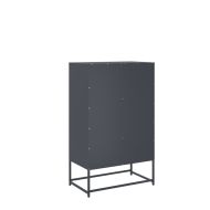 Висок шкаф, антрацит, 68x39x111,5 см, стомана