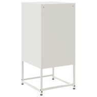 Нощни шкафчета 2 бр бял 36x39x78 см стомана