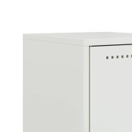 Нощни шкафчета 2 бр бял 36x39x78 см стомана