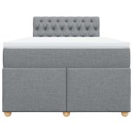 Боксспринг легло с матрак, светлосиво, 120x200 см, плат