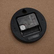 Стенен часовник жълто и черно Ø50 см инженерно дърво