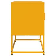 ТВ шкаф, горчица жълто, 68x39x60,5 см, стомана