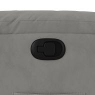 Изправящ реклайнер стол, светлосив, микрофибърен текстил