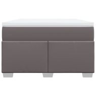 Боксспринг легло с матрак, сиво, 120x190 см изкуствена кожа