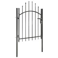 Градинска порта Woerden стомана 1x1 м черна