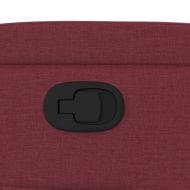 Стол реклайнер, виненочервен, текстил