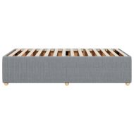 Рамка за легло без матрак, светлосива, 90x190 см, плат