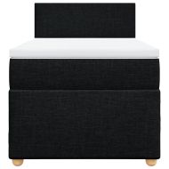 Боксспринг легло с матрак, черно, 90x200 см, плат