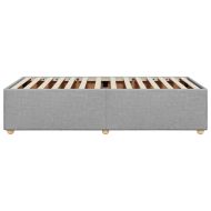 Рамка за легло без матрак, светлосива, 90x200 см, плат