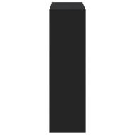 Библиотека черна 102x32x108 см инженерно дърво