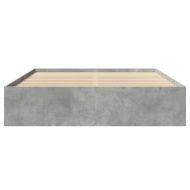 Рамка за легло без матрак Бетон сив 160x200см инженерно дърво