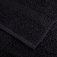 Премиум кърпи за сауна SOLUND 4 бр черни 80x200 см 600 gsm