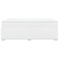 Боксспринг легло с матрак, бяло, 120x190 см изкуствена кожа