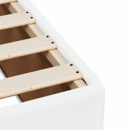 Боксспринг легло с матрак, бяло, 120x190 см изкуствена кожа