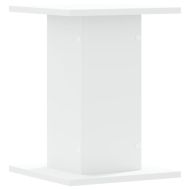 Стойки за растения 2 бр бели 30x30x40 см инженерно дърво