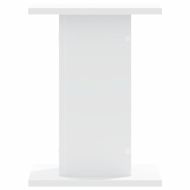 Стойки за растения 2 бр бели 30x30x40 см инженерно дърво