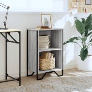 Библиотека, сив сонома, 50x31x74,5 см, инженерно дърво