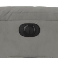 Електрически изправящ реклайнер светлосив микрофибърен текстил