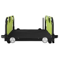 Ремарке за колело, зелено, Оксфорд плат и желязо