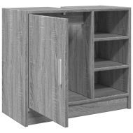 Шкаф за мивка, сив сонома, 63x29x55 см, инженерно дърво