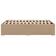Рамка за легло без матрак, капучино 120x190 см изкуствена кожа