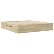 Рамка за легло без матрак сонома дъб 180x200 см инженерно дърво