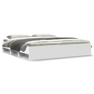 Рамка за легло без матрак Бяла 180x200 см инженерно дърво