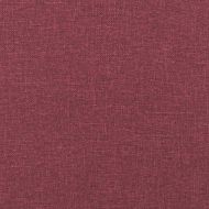 Кушетка с възглавници, виненочервена, текстил