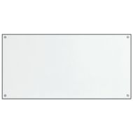 Кухненски гърбове, 2 бр, прозрачен, 80x60 см, закалено стъкло