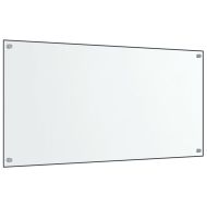 Кухненски гърбове, 2 бр, прозрачен, 80x60 см, закалено стъкло