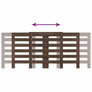 Капак за радиатор, кафяв дъб, 205x21,5x83,5 см, инженерно дърво