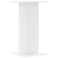 Стойки за растения 2 бр бели 30x30x60 см инженерно дърво