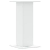 Стойки за растения 2 бр бели 30x30x60 см инженерно дърво