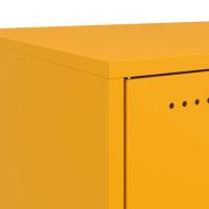 Нощни шкафчета 2 бр горчица жълто 36x39x78 см стомана