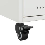 ТВ шкаф, бял, 100,5x39x43,5 см, стомана