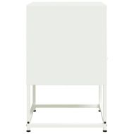 Нощни шкафчета 2 бр бели 36x39x60,5 см стомана