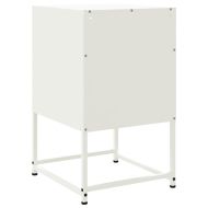 Нощни шкафчета 2 бр бели 36x39x60,5 см стомана