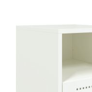 Нощни шкафчета 2 бр бели 36x39x60,5 см стомана
