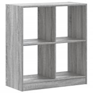 Библиотека, сив сонома, 68,5x32x75 см, инженерно дърво