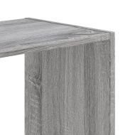 Библиотека, сив сонома, 68,5x32x75 см, инженерно дърво