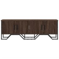 ТВ шкаф, кафяв дъб, 122x34x41 см, инженерно дърво