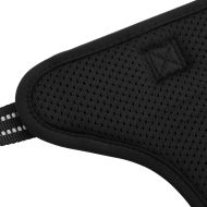 Кучешки нагръдник с отразяващи ивици регулируем черен XL