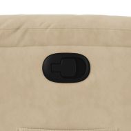 Реклайнер стол, кремав, микрофибърен текстил