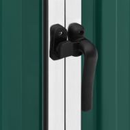 Градинска барака, зелена, 195x198x159 см, поцинкована стомана